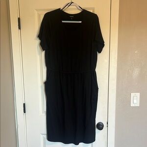 Torrid size 2 At The Knee Slub Rib Slit T-Shirt Dress